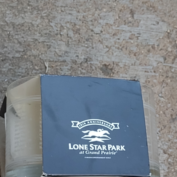 Lone Star Park at Grand Prairie Texas bar glasses New 10 Anniversary 2000 - Picture 4 of 15